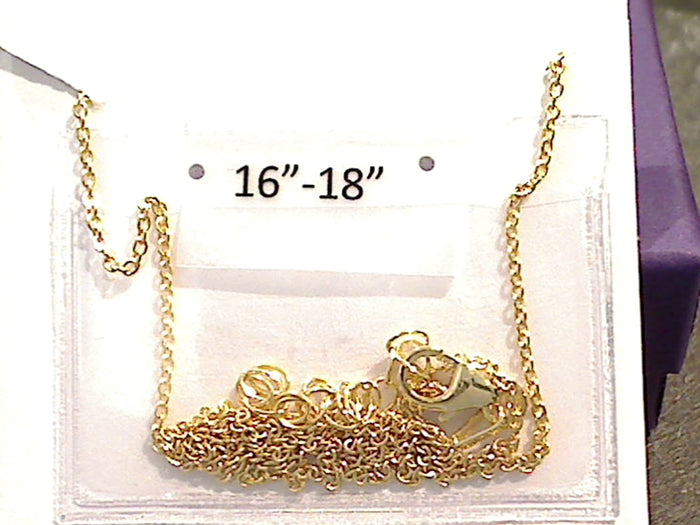 16" - 18" Gold Plated Sterling Sagittarius Zodiac Necklace