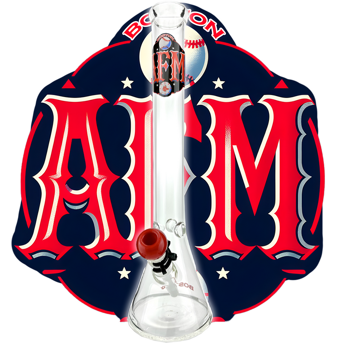 18" Boston 5mm Beaker Bong Bundle