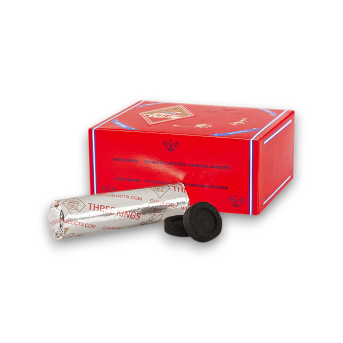 3 Kings 33mm Quick-Light Hookah Charcoal