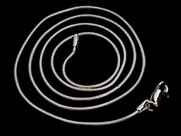 30" Thin-Med. 1mm Snake Chain, Sterling Silver