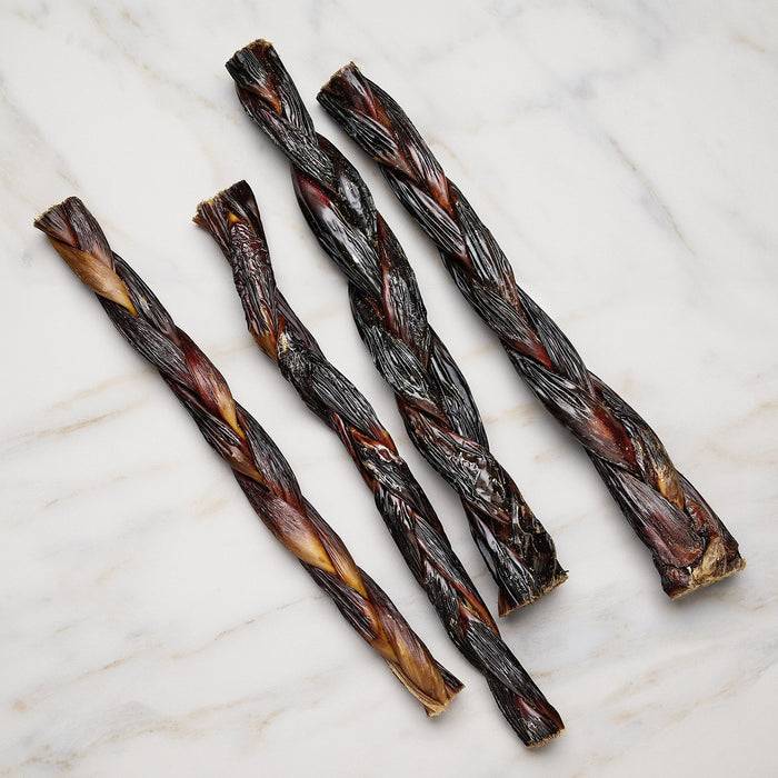 4 Pack 12 Inch Braided Esophagus Sticks-Nutrition-Scoochie Pet Products-Maximum K9 Services