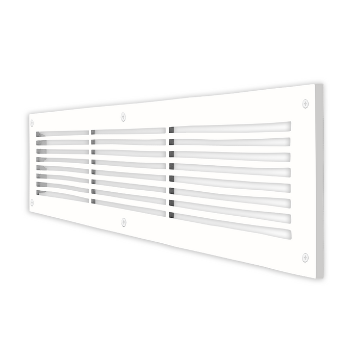 4" x 30" Air Return Grille | Cast Aluminum HVAC Return Vent Cover | Modern Linear Design | Wall, Ceiling & Floor | VR109