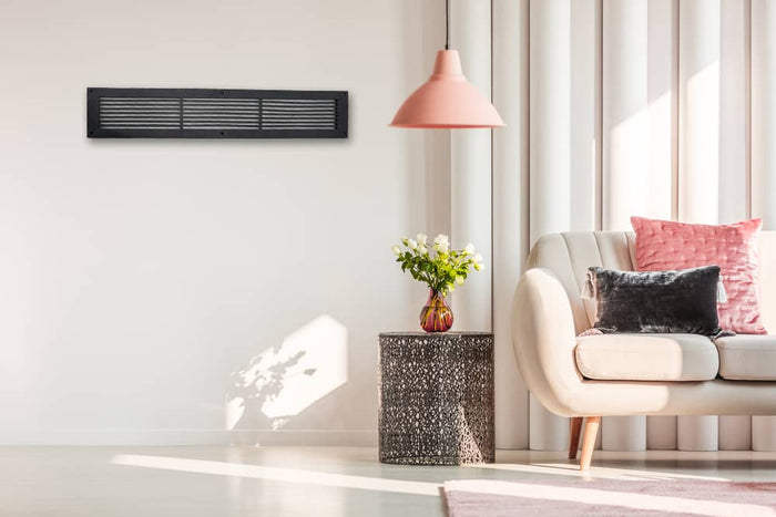 4" x 30" Air Return Grille | Cast Aluminum HVAC Return Vent Cover | Modern Linear Design | Wall, Ceiling & Floor | VR109