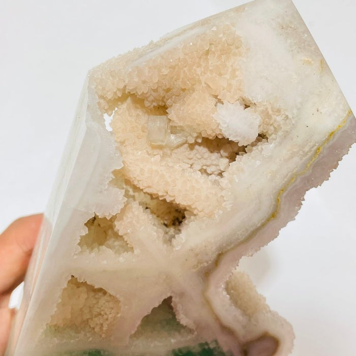 5 Pieces Large Fluorite Druzy Geode Points -Wholesale Crystals