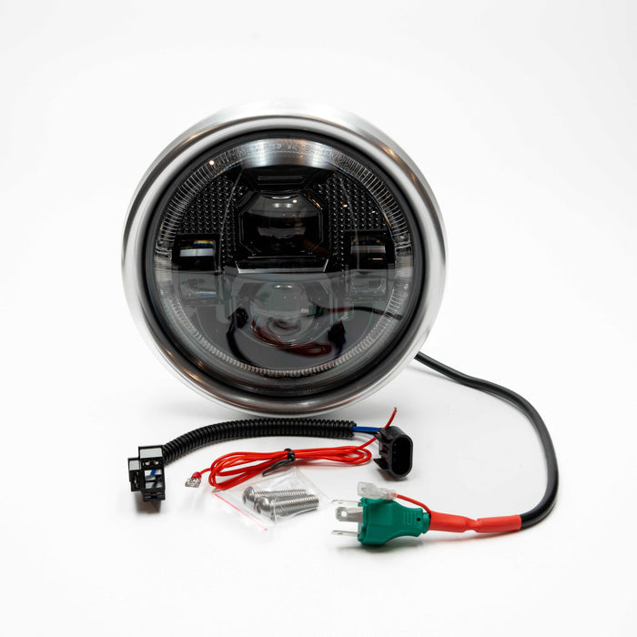 Flashpoint Classic LED Headlight 7" Polished
