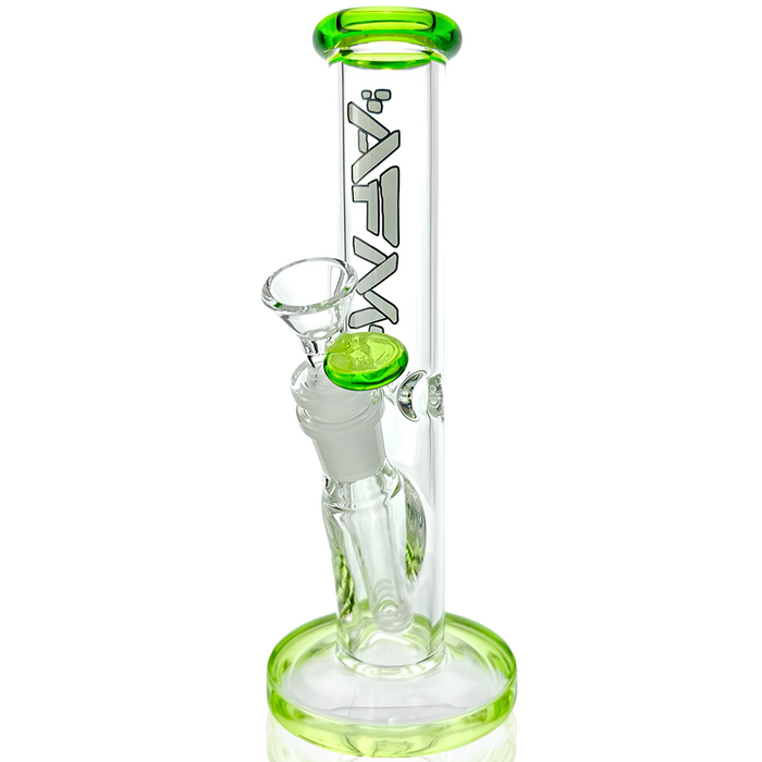 8″ AFM Colored Lip Clear Mini Straight Tube Beaker