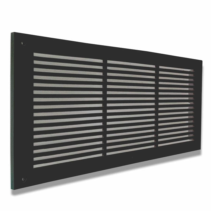8" x 24" Air Return Grille | Cast Aluminum HVAC Return Vent Cover | Modern Linear Design | Wall, Ceiling & Floor | VR109