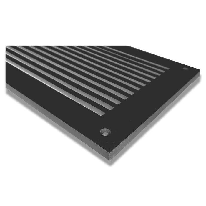 8" x 24" Air Return Grille | Cast Aluminum HVAC Return Vent Cover | Modern Linear Design | Wall, Ceiling & Floor | VR109