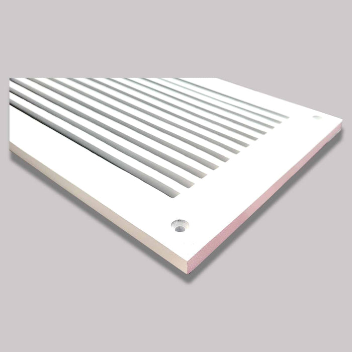 8" x 24" Air Return Grille | Cast Aluminum HVAC Return Vent Cover | Modern Linear Design | Wall, Ceiling & Floor | VR109