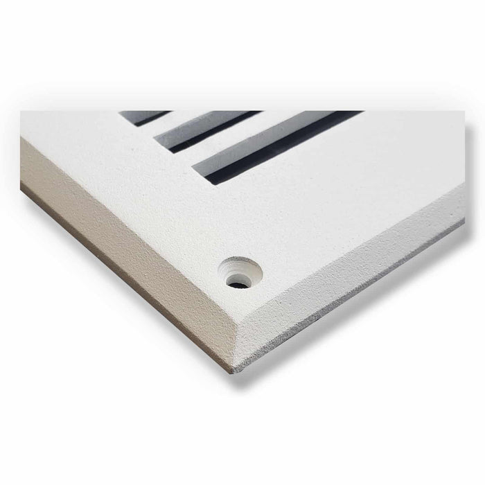 8" x 24" Air Return Grille | Cast Aluminum HVAC Return Vent Cover | Modern Linear Design | Wall, Ceiling & Floor | VR109