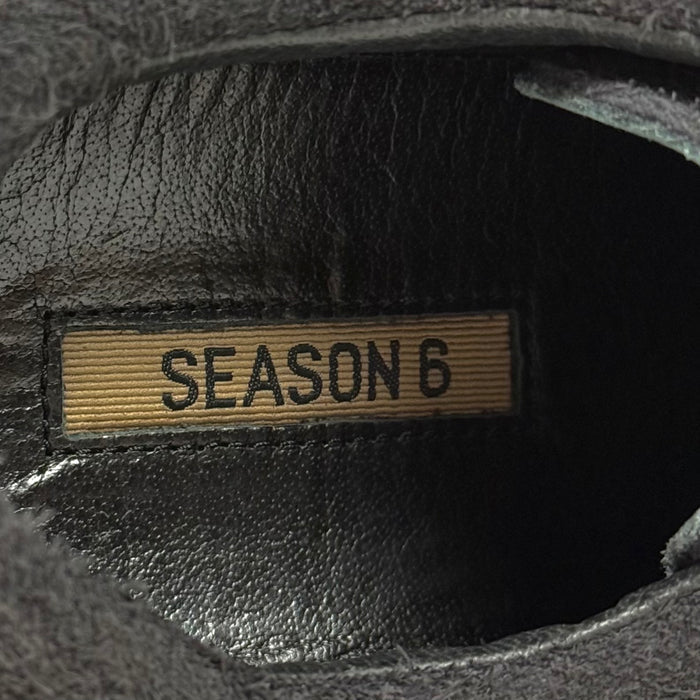 Yeezy Season 6 Crepe Sneaker In Suede Black