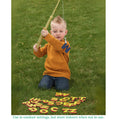 A-B-C Magnetic Fishing Learning Set | 4 Bamboo Poles & 104 Foam Alphabet Letters