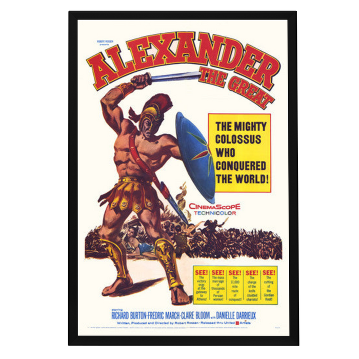 "Alexander the Great" (1956) Framed Movie Poster