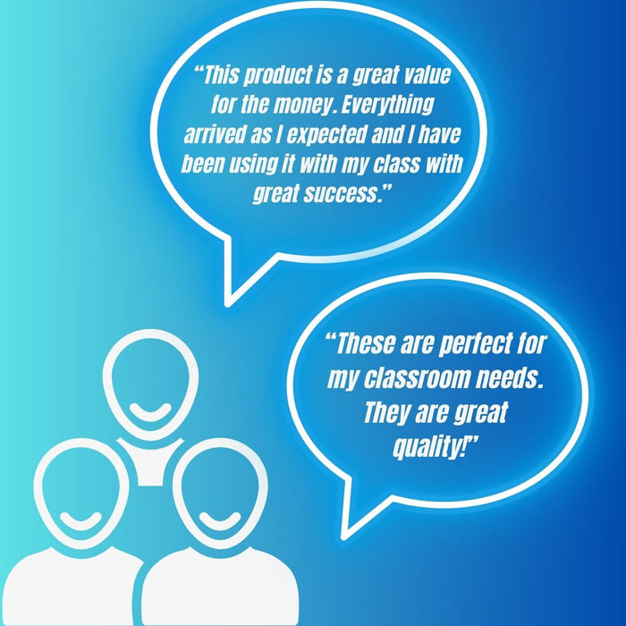 Alphabet Bean Bags Info Graph with Positive Customer Comments