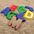 Alphabet Sand Molds – 26 Plastic Uppercase Letter Molds for Sensory Play