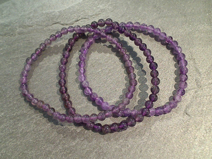 Amethyst 4MM Stretch Bracelet