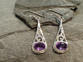 Amethyst, Sterling Silver Earrings