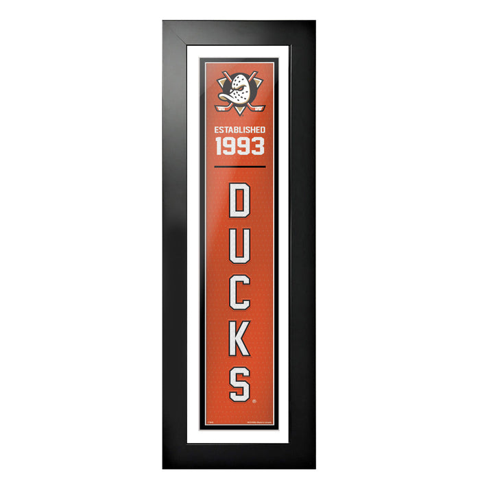 Anaheim Ducks 6x22  Empire Framed Sign