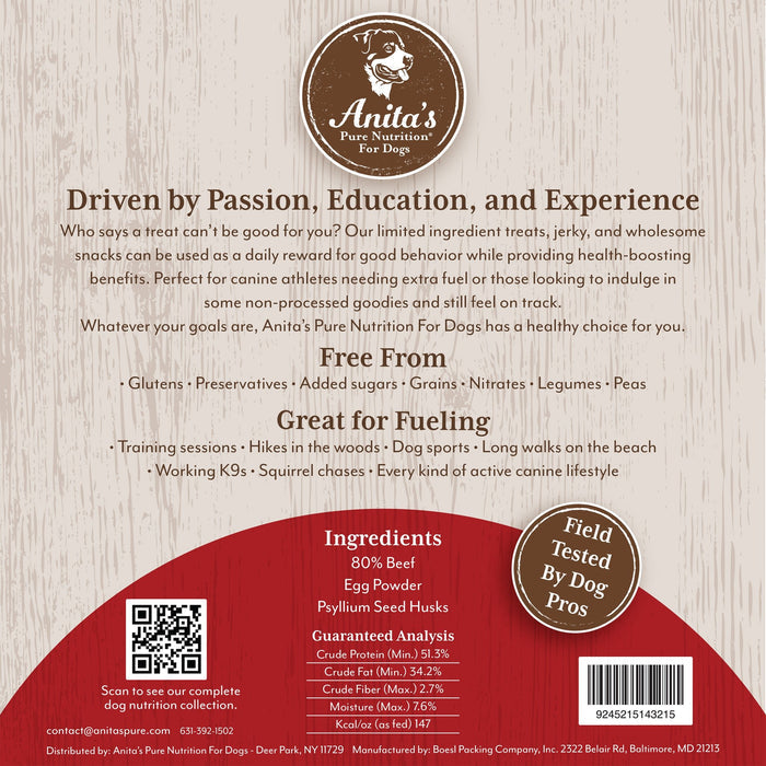 Anita's beef cookies-Nutrition-K9 Kraving-Maximum K9 Services