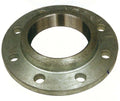 Metal flange on a white background
