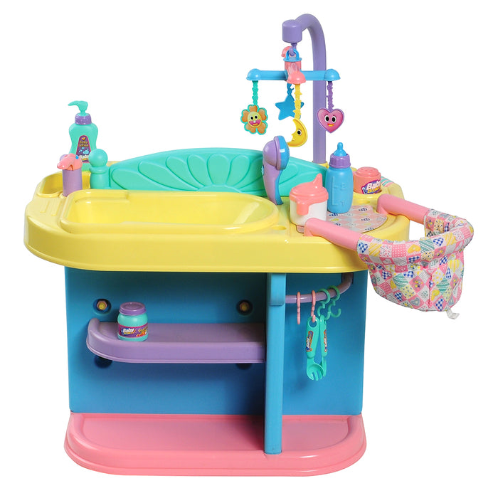 Doll Changing Table & Toy Nursery with Shelves