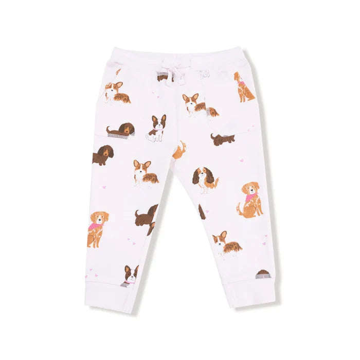 Best Friend Dogs - French Terry - Pink - Drop Sleeve Sweatshirt