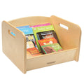 Birch Floor Book Browser | Eco-Friendly Wooden Classroom Storage