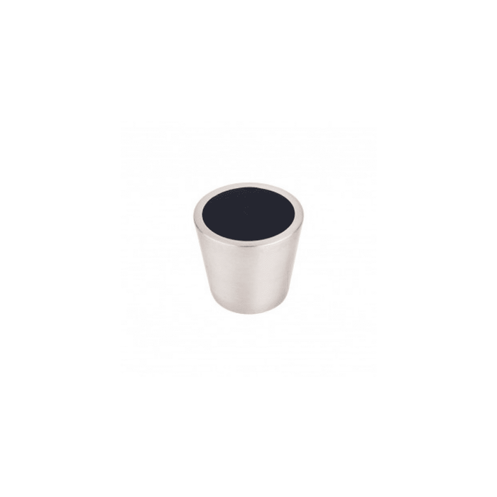 Black Crystal Center Knob 13/16 Inch