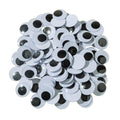 Black Round 20mm Wiggle Eyes