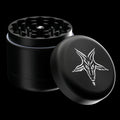 Blackcraft Cult black metal herb grinder with Baphomet logo
