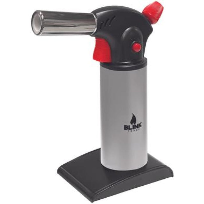 Handheld Blink Torch LB02 Refillable Butane Torch with Adjustable Flame and Safe Flame Rotation