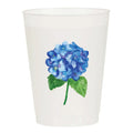 Sip Hip Hooray Blue Hydrangea Frosted Cups-Set of 6