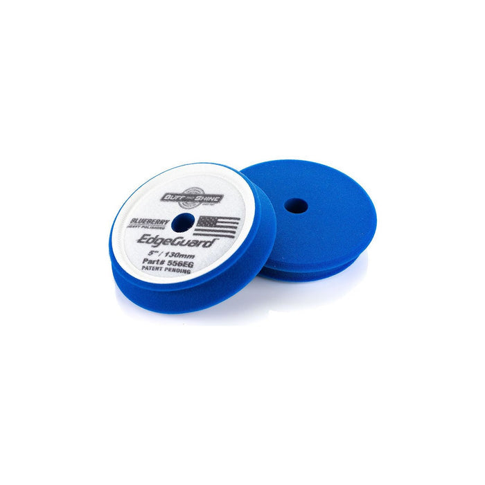 Buff and Shine EdgeGuard 5" Blueberry Heavy Polish Pad 2-Pack available at Auto Obsessed in Canada