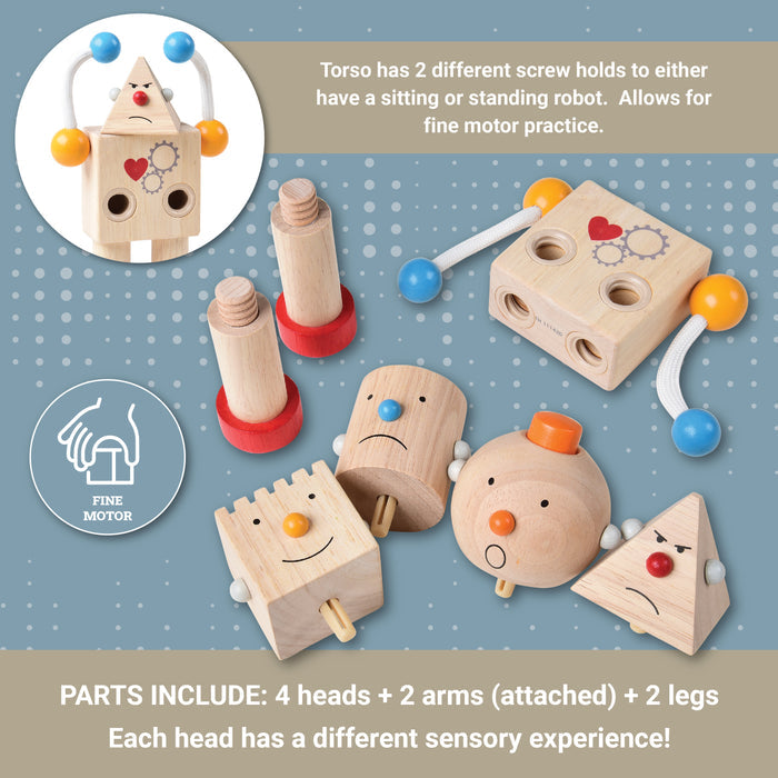 Build-A-Robot Emotion Learning Toy | Sustainable Wooden Toy