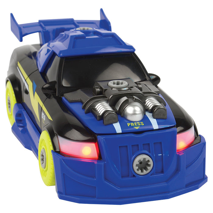 Build and Play Race Car with Lights On