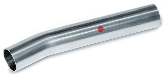 Metallic exhaust pipe on a white background