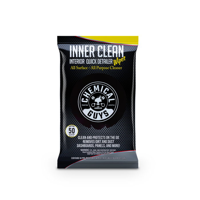 Chemical Guys InnerClean Interior Quick Detailer & Protectant Car Wipes - Auto Obsessed