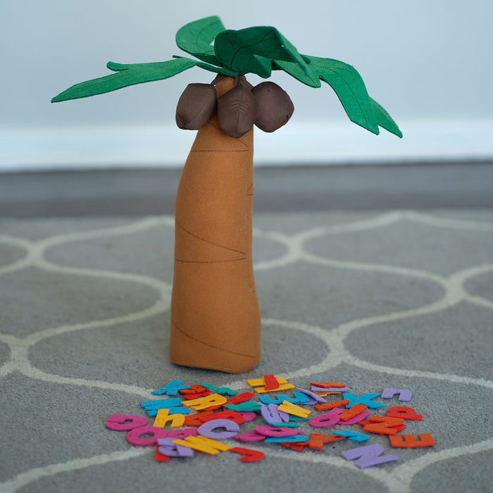 Fabric Palm Tree with 26 Letters