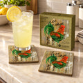 chicken speak free range coasters
