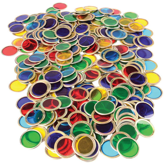 100 Colorful Metal Ringed Chips