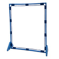 Blue portable stand on a white background