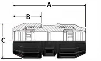 Airenergy Dev compression coupling connecting two 20mm pipes, made of durable material for reliable plumbing connections.