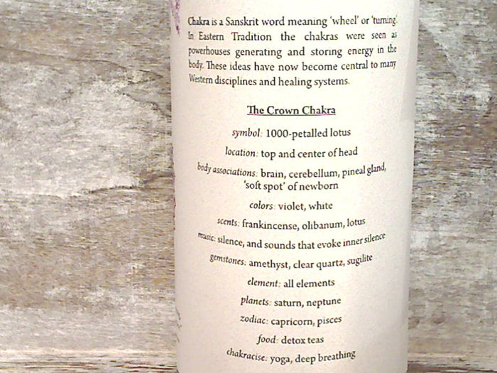 Crown Chakra Large Candle