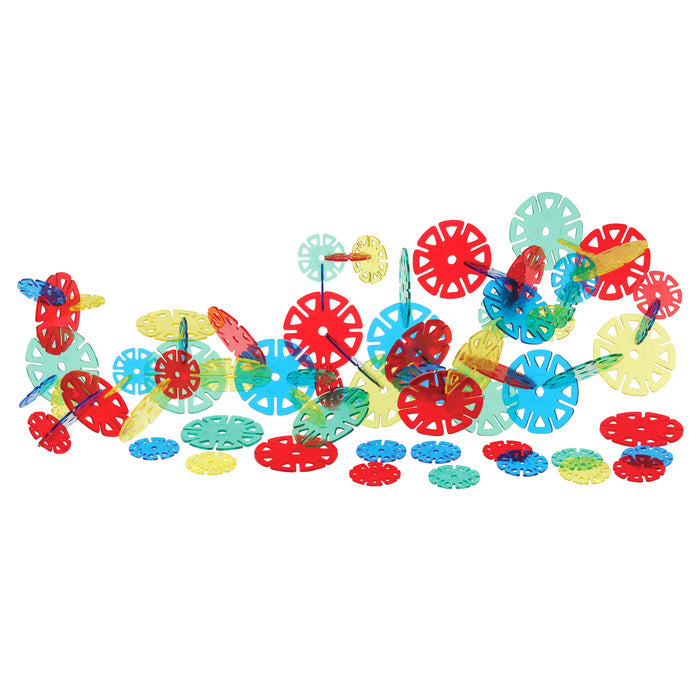 Crystal Connectors Building Discs – 300-Piece Translucent STEM Construction Set for Kids Ages 3+
