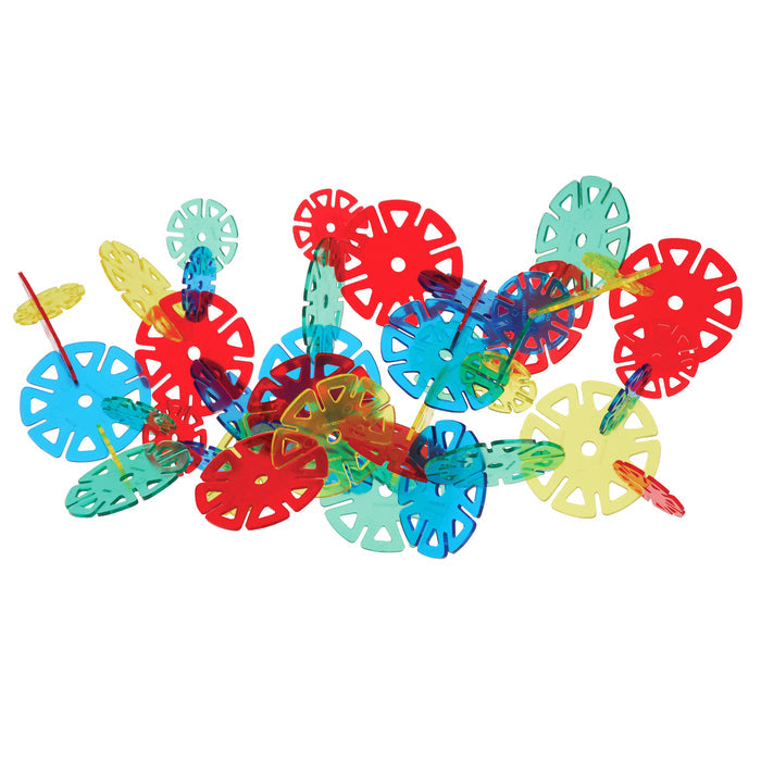 Crystal Connectors Building Discs – 300-Piece Translucent STEM Construction Set for Kids Ages 3+