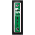 Dallas Stars 6x22  Empire Framed Sign
