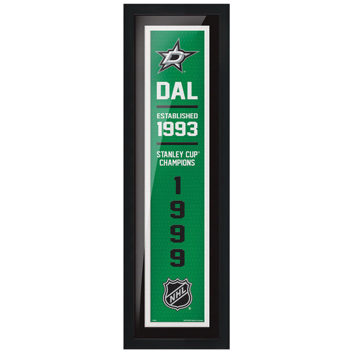 Dallas Stars 6x22  Empire Framed Sign