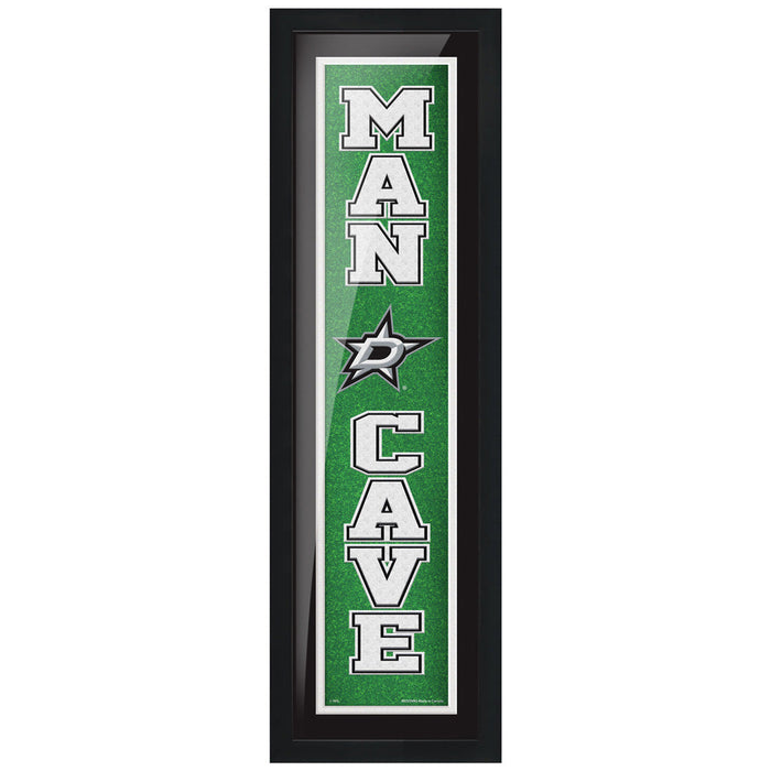 Dallas Stars 6x22 Man Cave Framed Sign
