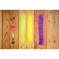 DL3 Minnow DIY kit materials including neon fibers and glue