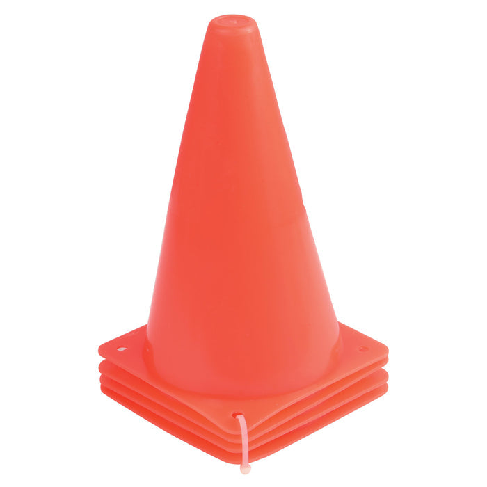 Durable 9" Plastic Traffic Cones | Set of 4 for Early Childhood Indoor & Outdoor Play